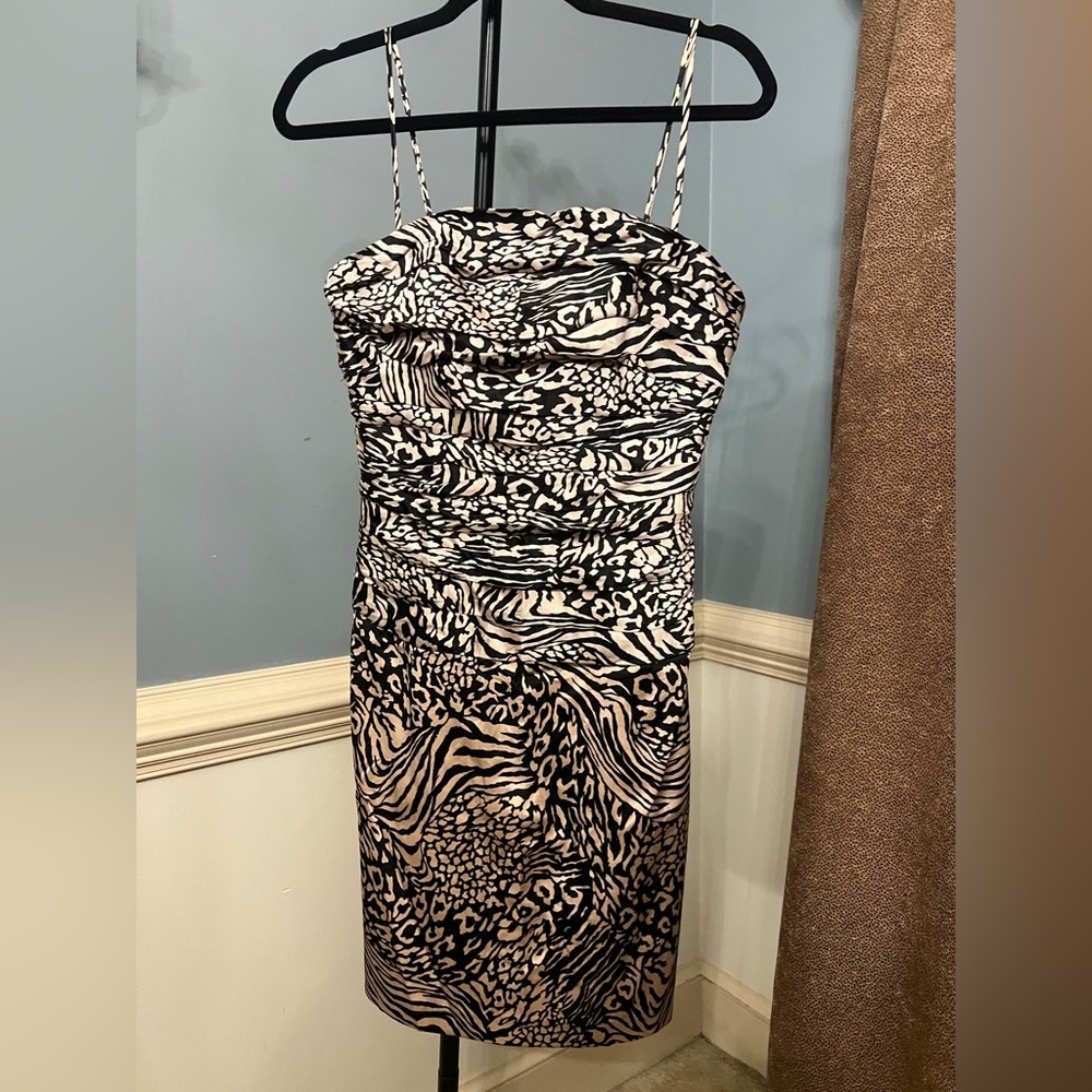ABS collection Animal Print Women's Dress silk‎ Size 4